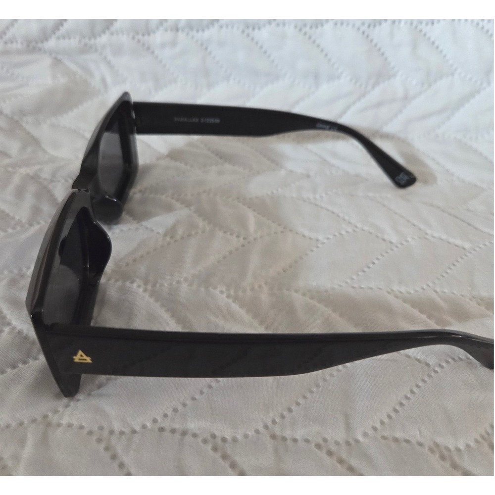 AIRE Parallax Sunglasses Black Rectangular Recycled Plastic Unisex‎ 2122509 NWOT - Picture 7 of 10